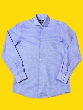 Hugo Boss Sharp Fit Dress Shirt Men’s 16 34/35 Purple Long Sleeve